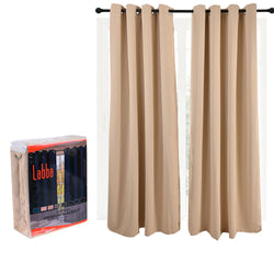 Cortinas Blackout Premium Labba, Beige, 3x2.3 metros, 2 paneles