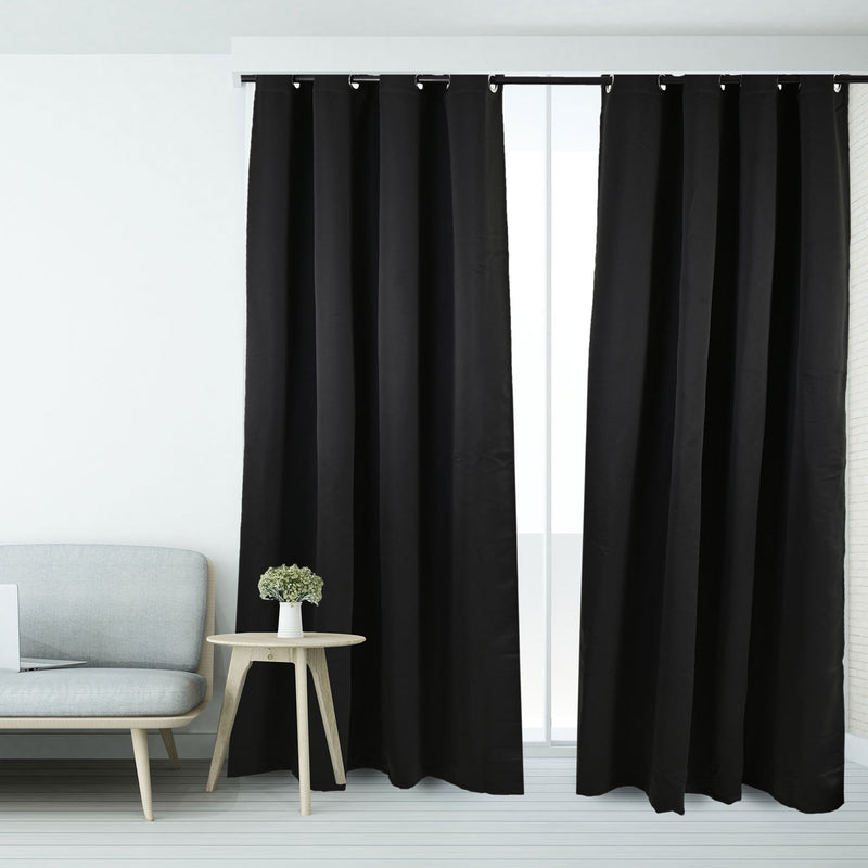 Cortinas Blackout Premium Labba, Negro, 3x2.3 metros, 2 paneles