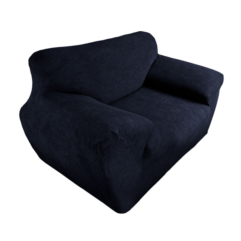 Protectores ajustables de sillón LABBA | Set de 3 piezas elásticas color Azul Marino