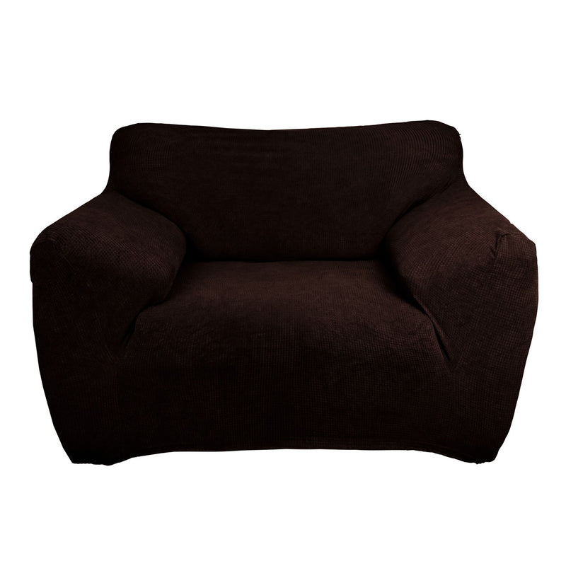 Protectores ajustables de sillón LABBA | Set de 3 piezas elásticas color Chocolate