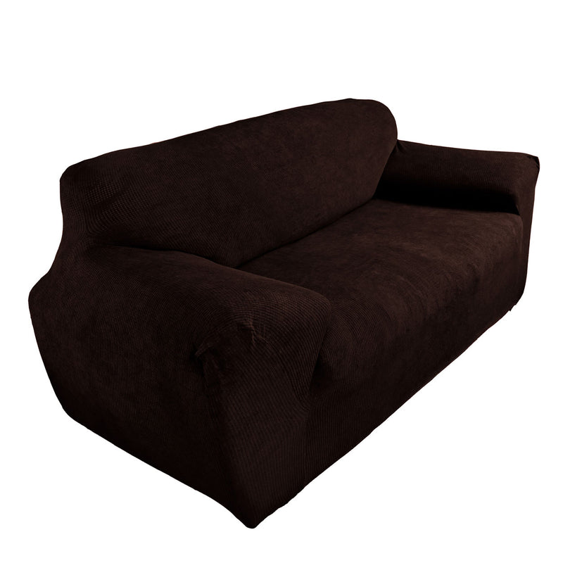 Protectores ajustables de sillón LABBA | Set de 3 piezas elásticas color Chocolate