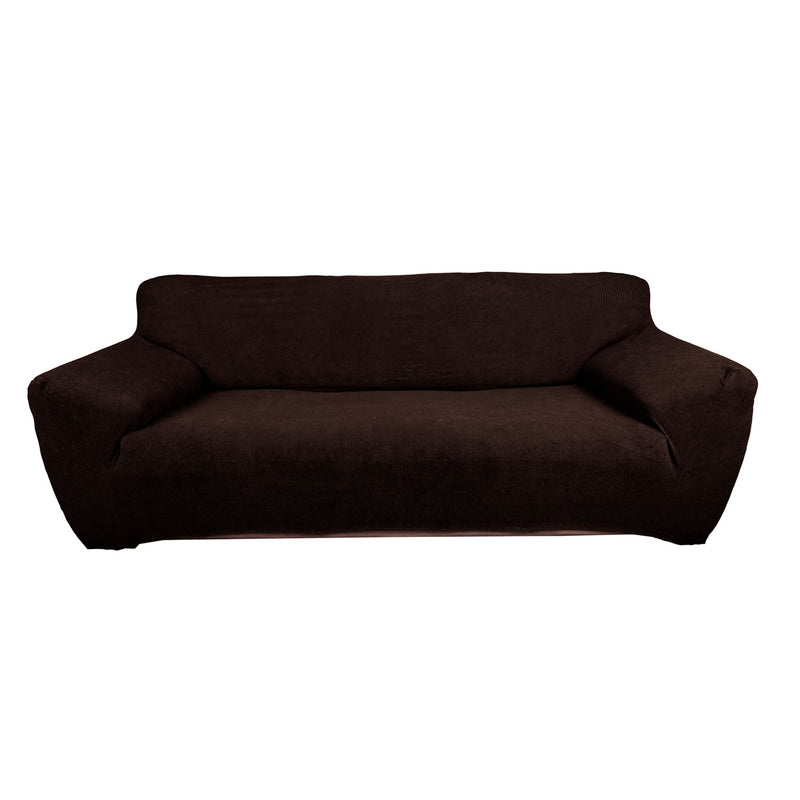 Protectores ajustables de sillón LABBA | Set de 3 piezas elásticas color Chocolate