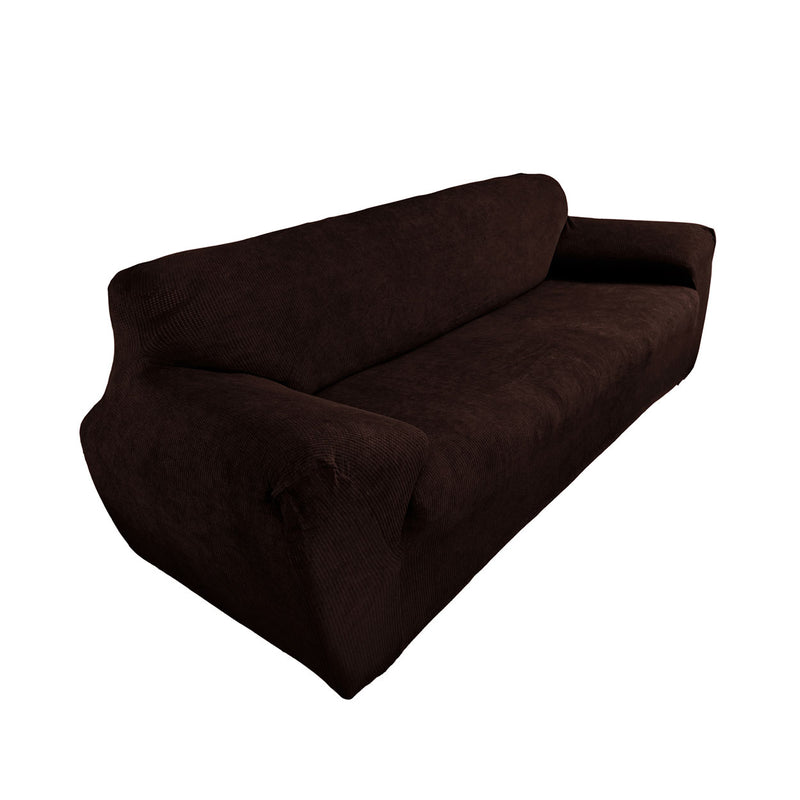 Protectores ajustables de sillón LABBA | Set de 3 piezas elásticas color Chocolate