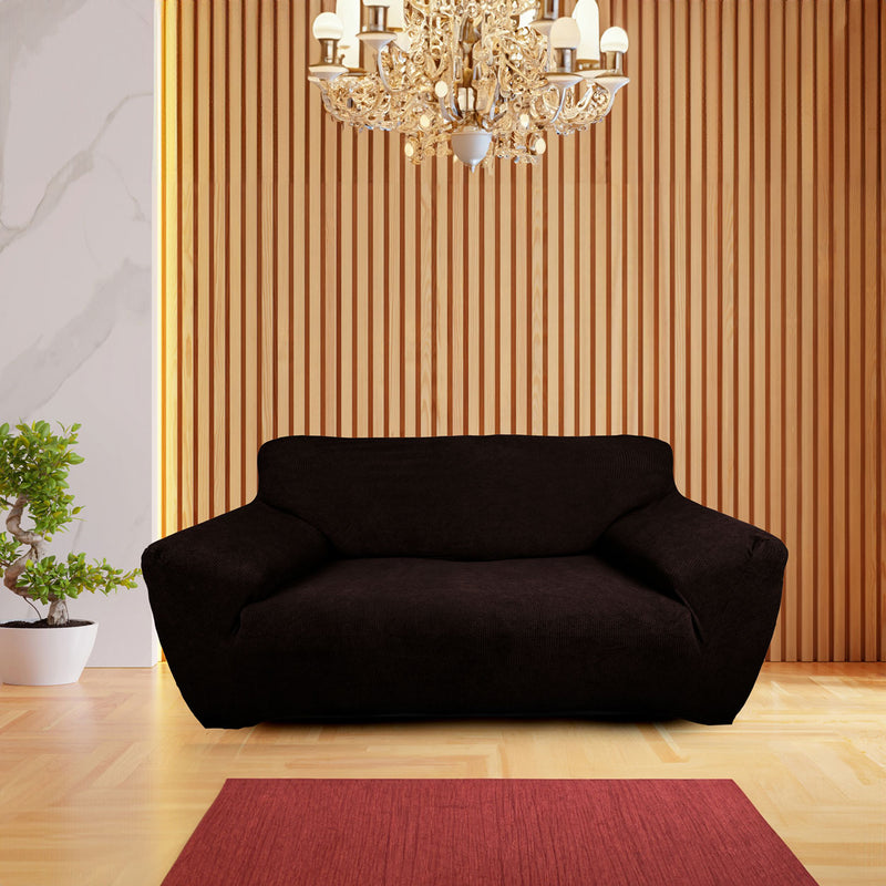 Protectores ajustables de sillón LABBA | Set de 3 piezas elásticas color Chocolate