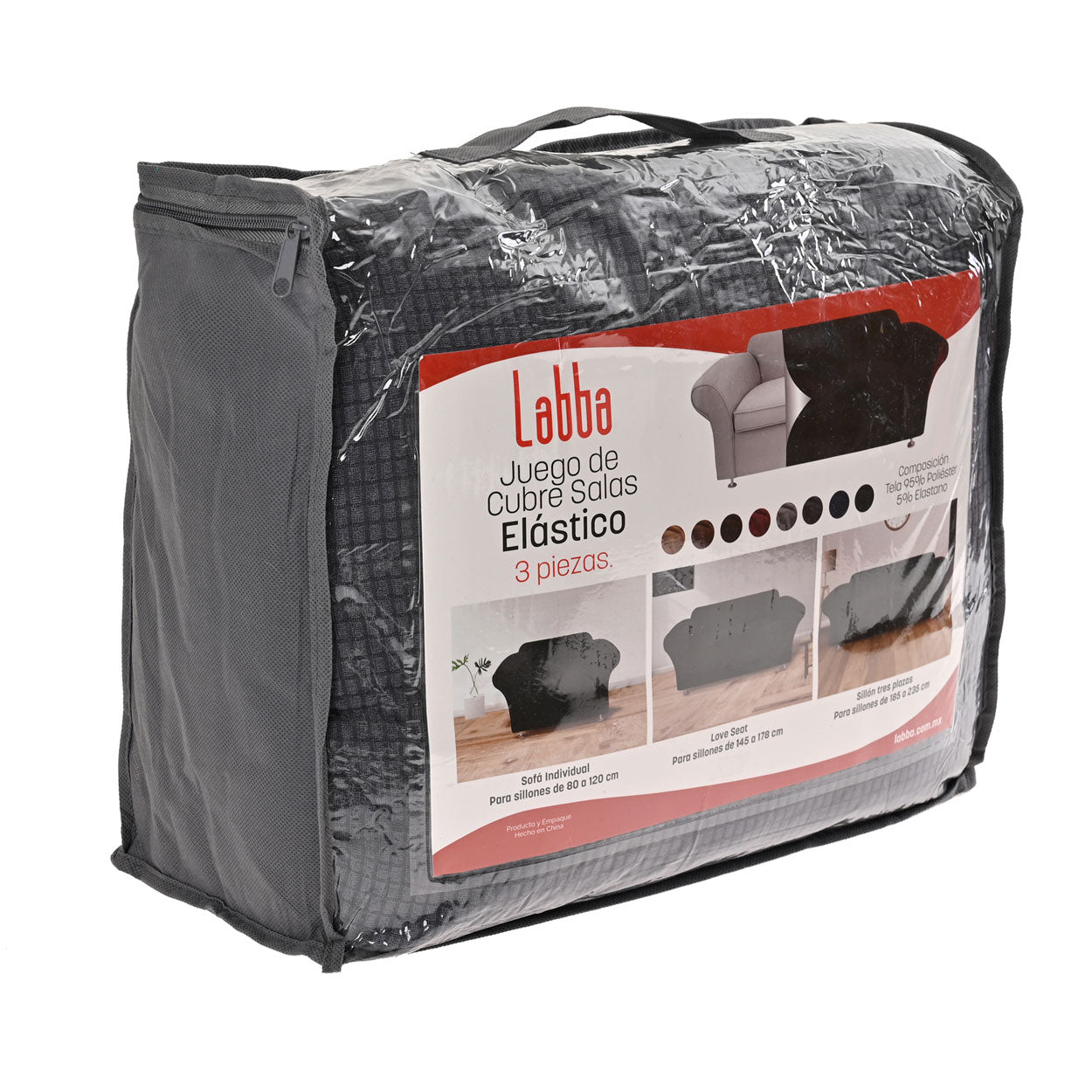 Protectores ajustables de sillón LABBA | Set de 3 piezas elásticas col ...
