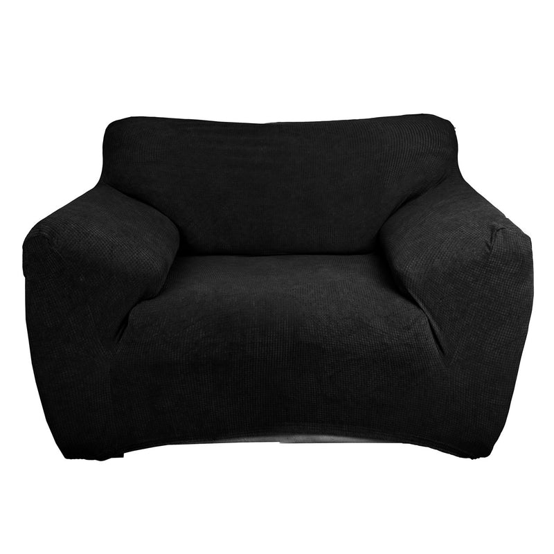 Protectores ajustables de sillón LABBA | Set de 3 piezas elásticas color Negro