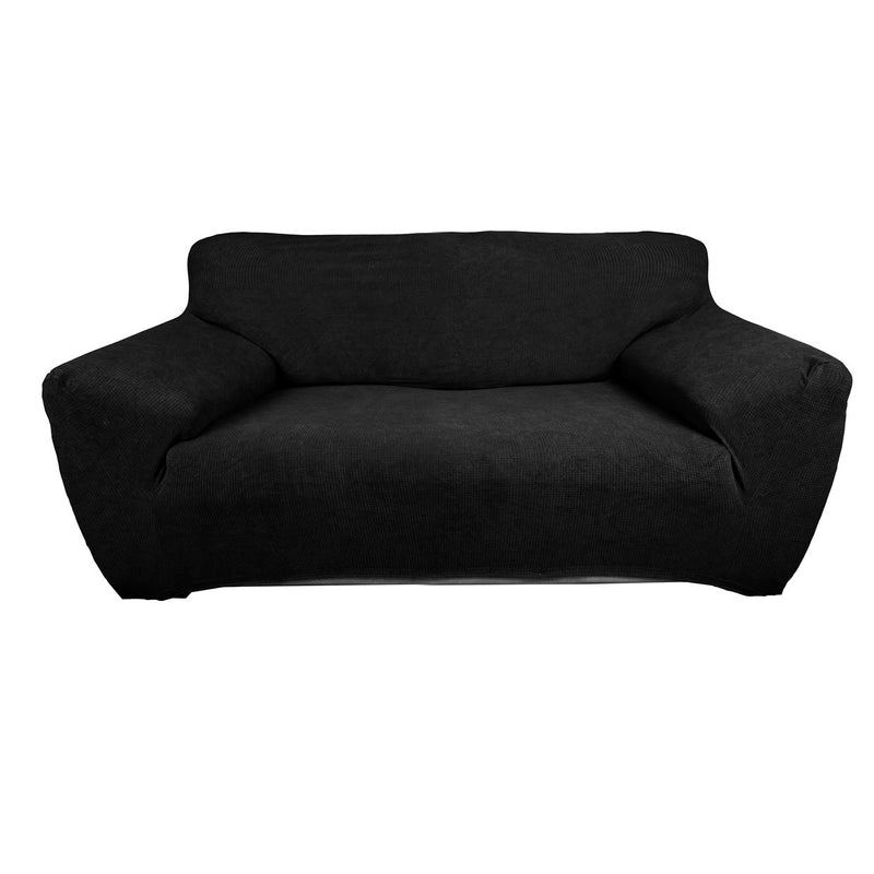 Protectores ajustables de sillón LABBA | Set de 3 piezas elásticas color Negro