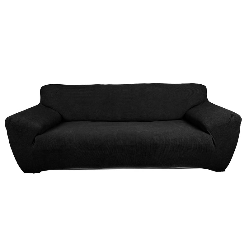 Protectores ajustables de sillón LABBA | Set de 3 piezas elásticas color Negro