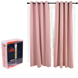 Cortinas Blackout Premium Labba, Rosa, 3x2.3 metros, 2 paneles