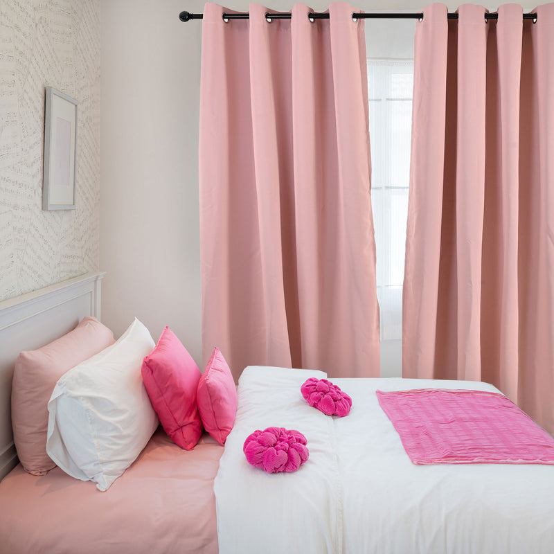 Cortinas Blackout Premium Labba, Rosa, 3x2.3 metros, 2 paneles