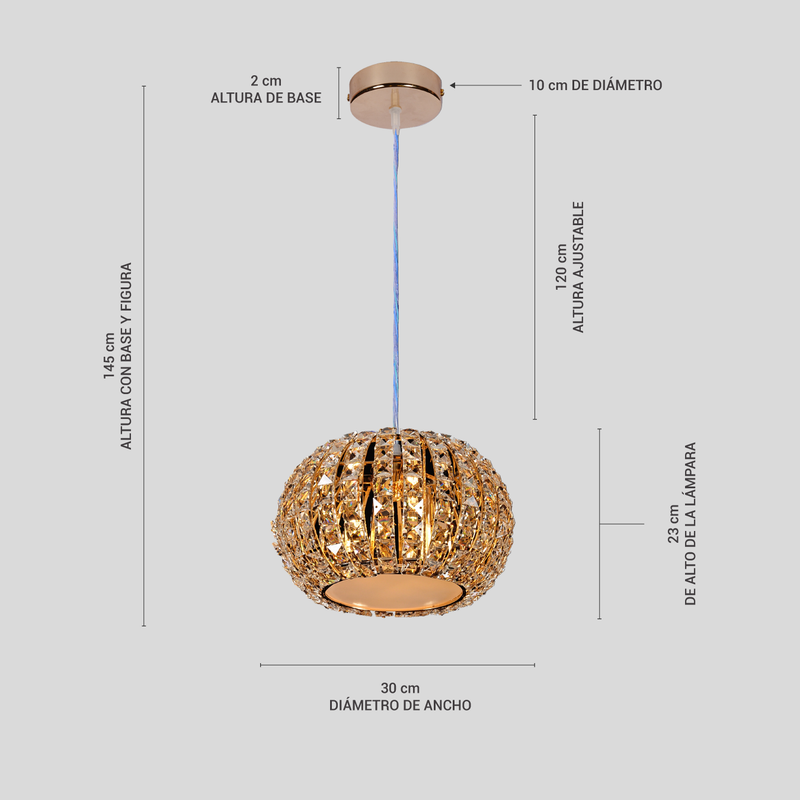 Lámpara Led de Techo Suspendible Colgante para Interiores | Labba 512