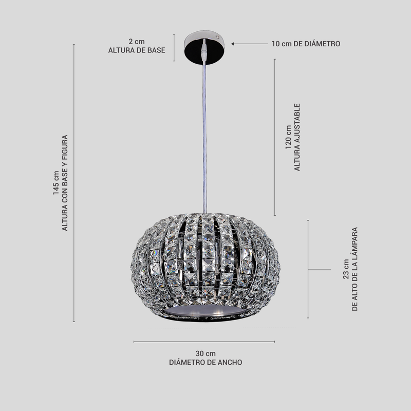Lámpara Led de Techo Suspendible Colgante para Interiores | Labba 513