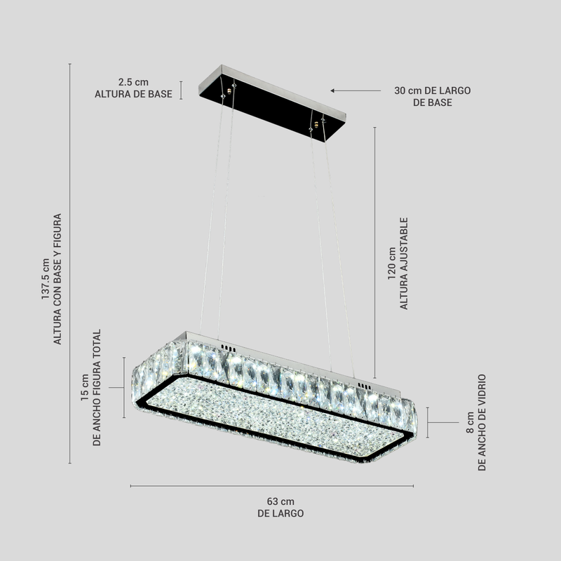 Lámpara Led de Techo Suspendible Colgante para Interiores | Labba 514