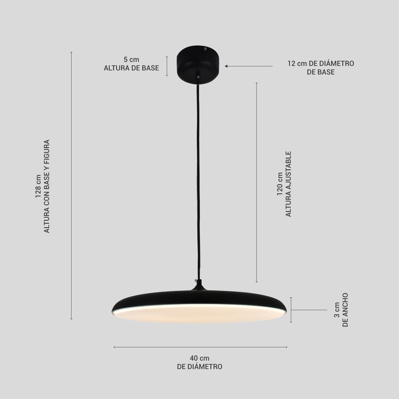 Lámpara Led de Techo Suspendible Colgante para Interiores | Labba 518