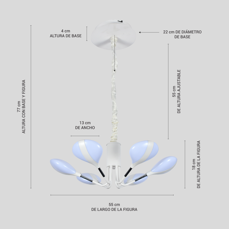 Lámpara Led de Techo Suspendible Colgante para Interiores | Labba 531