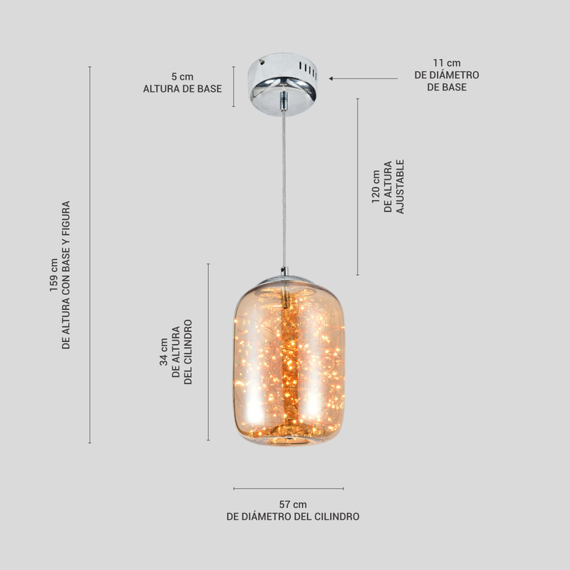 Lámpara Led de Techo Suspendible Colgante para Interiores | Labba 544