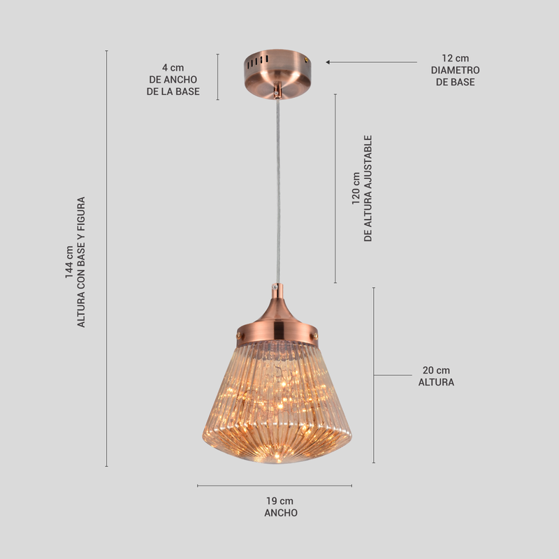 Lámpara Led de Techo Suspendible Colgante para Interiores | Labba 547