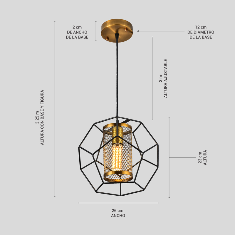 Lámpara Led de Techo Suspendible Colgante para Interiores | Labba 551