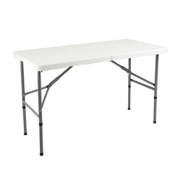 MESA PLEGABLE TIPO JARDIN LABBA DE 1.2m CON ALTURA AJUSTABLE EN 2 POSICIONES